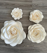 Load image into Gallery viewer, White Gold Dust Pearl Paper Roses