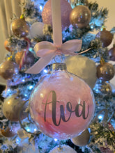 Load image into Gallery viewer, Glass feather bauble