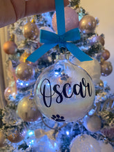 Load image into Gallery viewer, Glass feather bauble