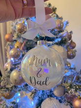 Load image into Gallery viewer, Glass feather bauble