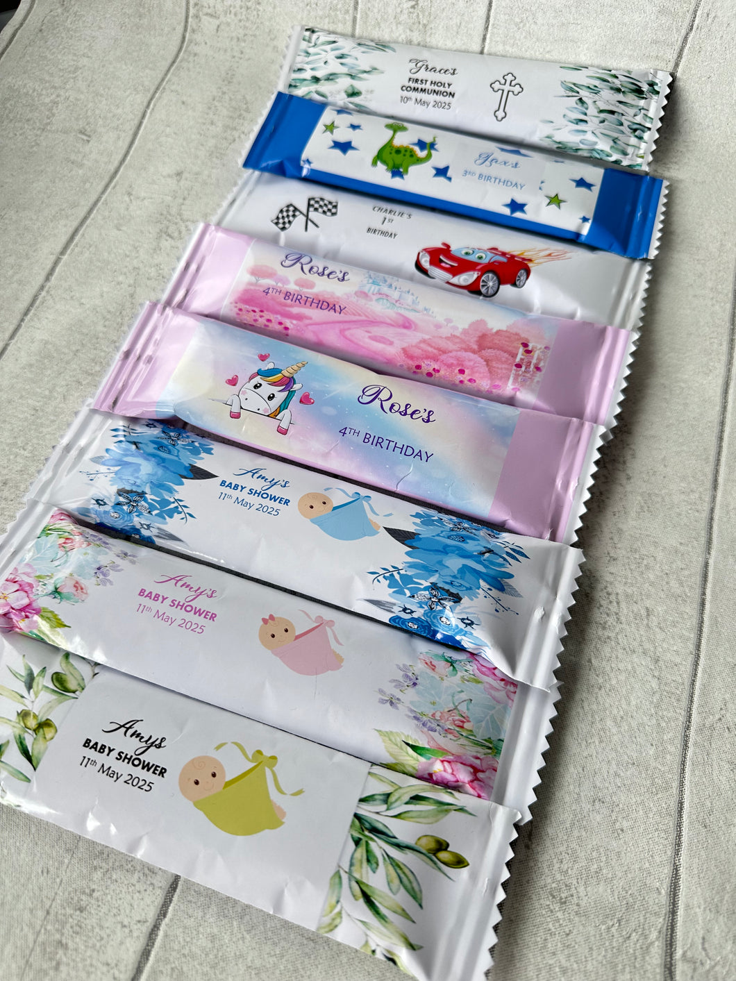 Personalised Chocolate Bar Favour